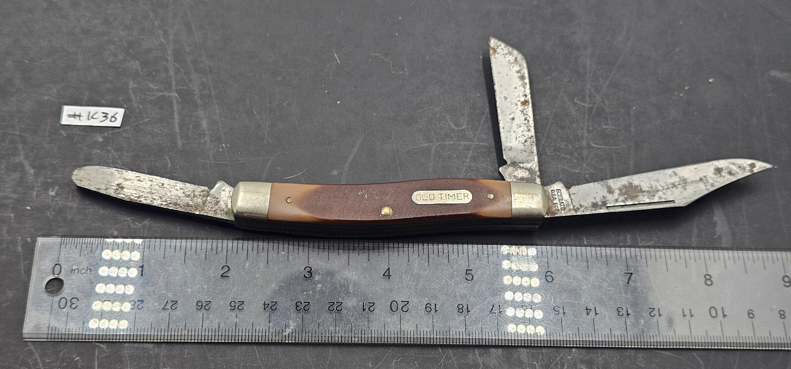 Schrade usa 80t old timer 3 blade pocket knife k36 ebay