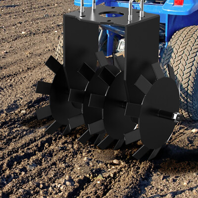 2 PCS 15.7'' Cut Width ATV/UTV Disc Plow Harrow Attach With 2'' Receiver Hitch