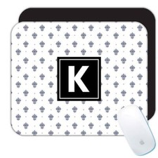 Gift Mousepad : Fleur de Lis Classic Home Decor Abstract Pattern Shapes Neutral