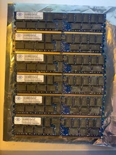LOT OF 6 NANYA 4GB DDR2 6400P NT4GT72U4ND0BV-AD ECC REGISTERED RAM