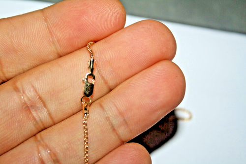 100% Genuine 9k Solid Yellow Gold Link Style Necklace Chain. 45cm . AS NEW - Picture 7 of 9