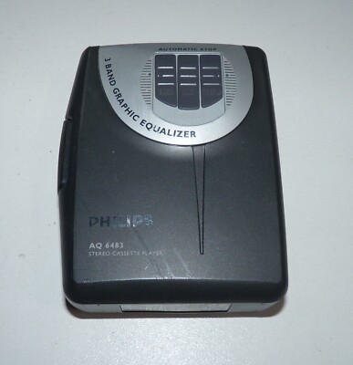 Stereo Cassette Player Portable Vintage - Philips AQ6483 - Test ok