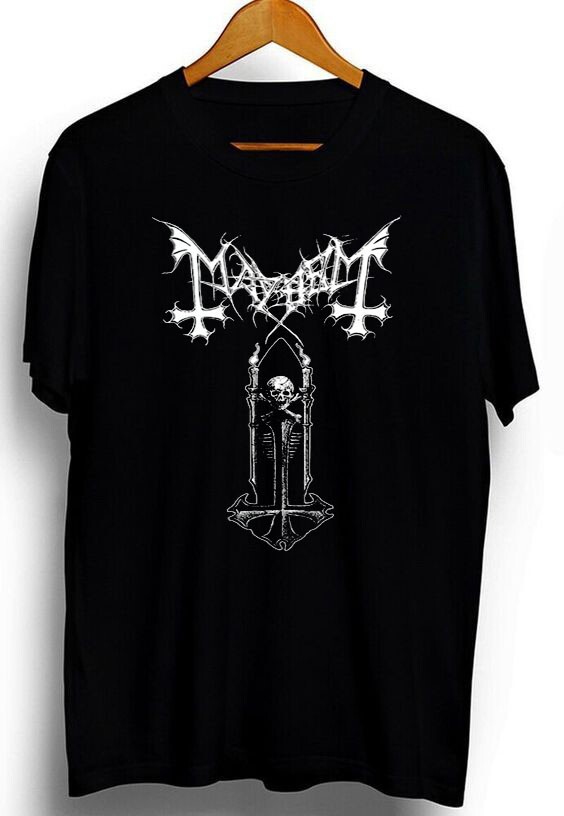 Mayhem rock band t-shirt, unisex cotton black shirt, metal band shirt TE9214