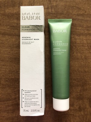 Doctor BABOR Cleanformance Renewal Overnight Mask 75ml Full Size ~ New!!  