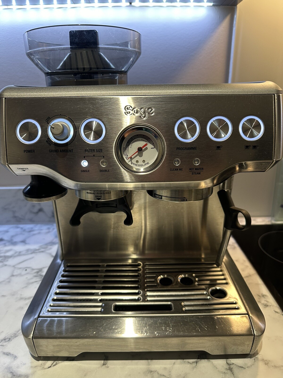 Sage The Barista Express Espresso Coffee Machine BES875 *Read