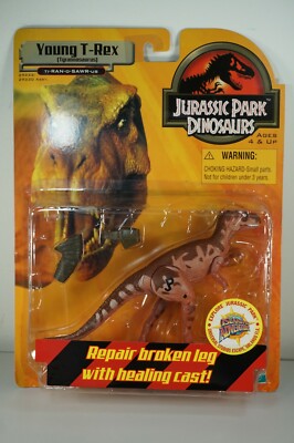 Jurassic Park The Lost World junger T-Rex Dinosaurier 1999 Hasbro orange MOC NEU