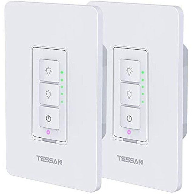 2 Pack Smart Dimmer Switch For Dimmable Led Lights Wifi