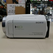 Sony Handycam HDR-CX675 9.2MP HD AVCHD Camcorder Video Camera White Used