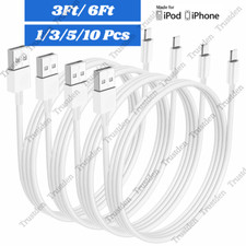 USB Charger Cable Cord For Apple iPhone SE 6 7 8 X XS XR 11 12 13 14 Pro Max Lot