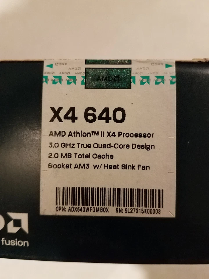 AMD Athlon II X4 640 4 Core 3GHz Socket AM2+/AM3 CPU ADX640WFK42GM ADX640WFGMBOX - Image 2 of 4