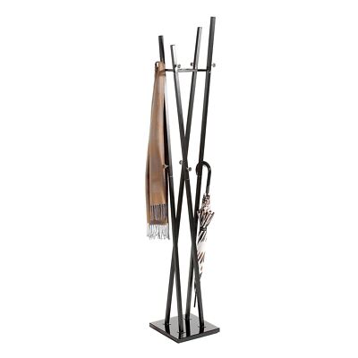 Kleiderständer Garderobenständer Kleiderstange Garderobe Metall schwarz lackiert