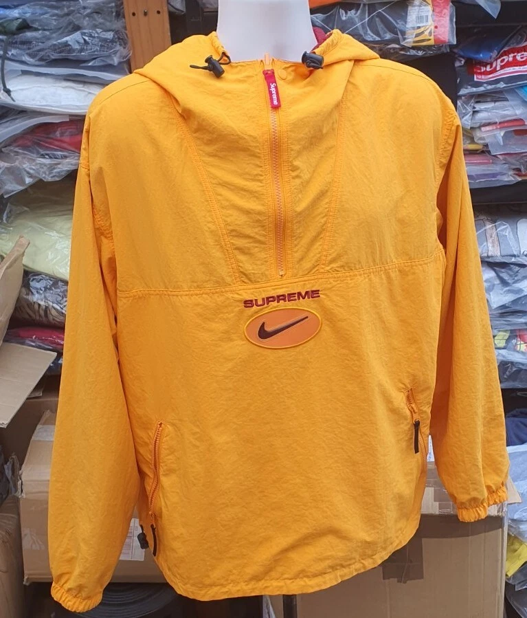 FW20 Supreme x Nike Jewel anorak ripstop réversible orange rouge taille L large