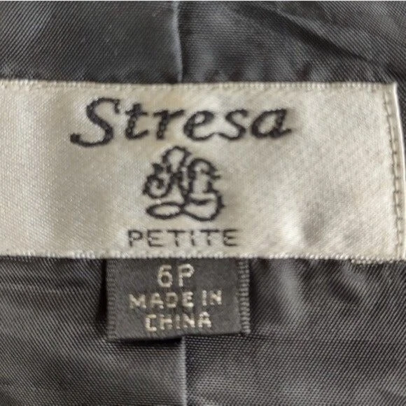 Stresa Blazer Suit Jacket Black size 6P Foto 4 de 4