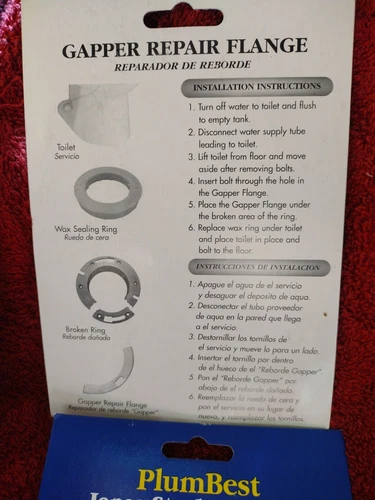 Jones Stephens C87-100 Toilet Gapper Repair Flange PlumBest New C87100 - Picture 2 of 2