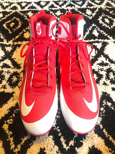 Nike | Shoes | Nike Huarache Pro Mid Metal Baseball Cleats Red | Poshmark