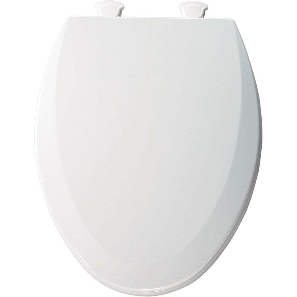 White Molded Wood Toilet Seat for Residential Use