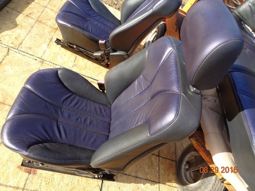 Mercedes-Benz W210 E55 AMG 2-TONE BLUE LEATHER HEATED SEAT E430 E320 E420 E300 - Picture 8 of 10