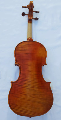 Baroque 4/4 Violin w Case Chin Rest Bridge Handmade Varnish Ebony Pegs #6