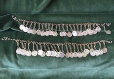 Bellydance Belly Dance Ankle Coin Chains (or Upper Arm Chains) - Gold Colour