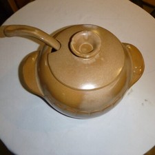 Frankoma Soup Treen W/Ladle #246Plainsman Brown