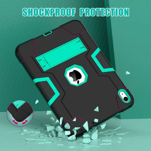 For iPad 9th 8th 7th Gen 10.2 Shockproof Heavy Duty Hard Rubber Cover Stand Case - Picture 88 of 122