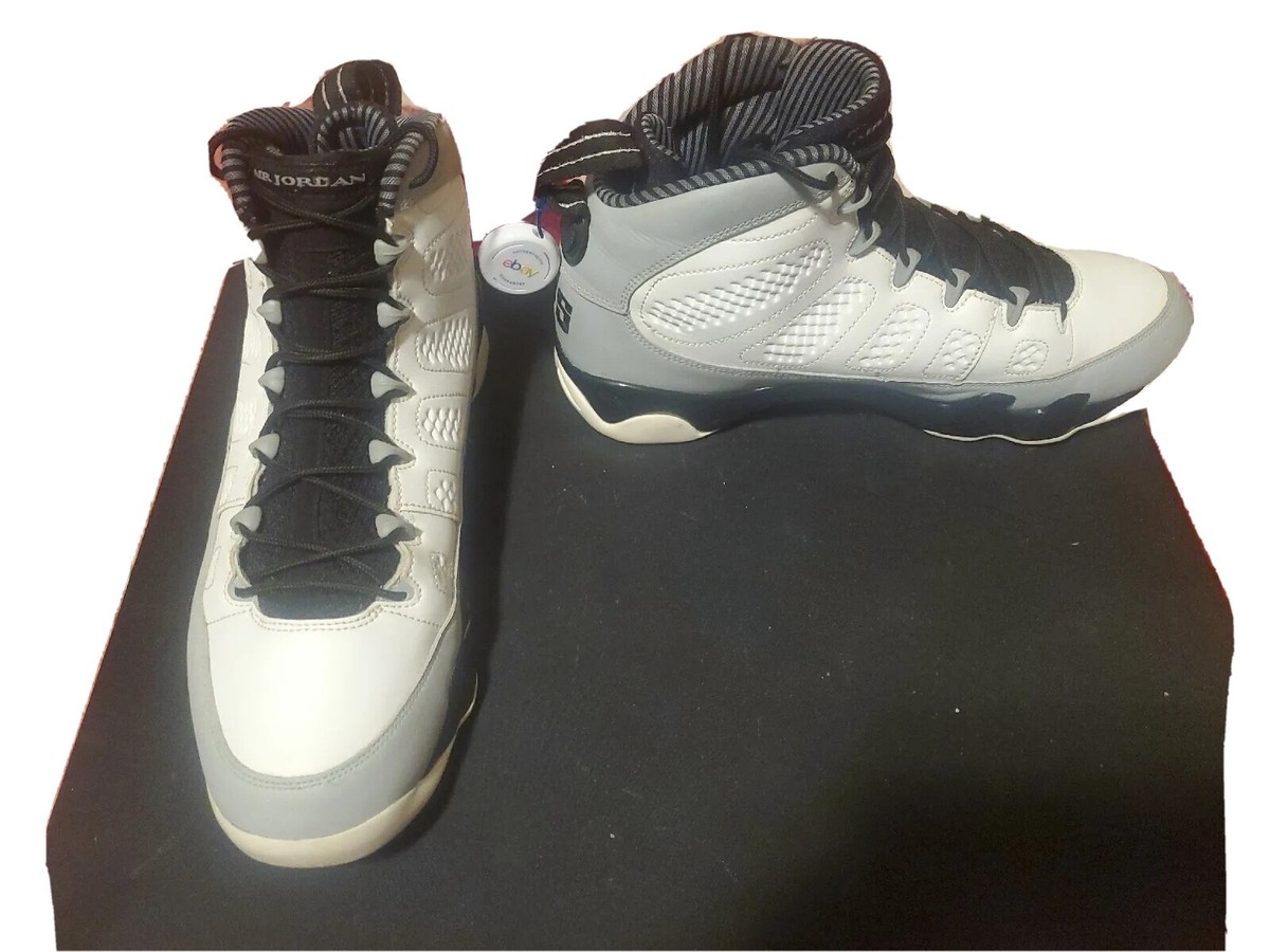 Nike Air Jordan 9 Retro BARONS 2014 Men Size 11 White Grey 