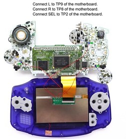 Game Boy Advance LAMINATED IPS Kit Backlit  V5 3.0 NO SOLDER + Shell Gameboy GBA