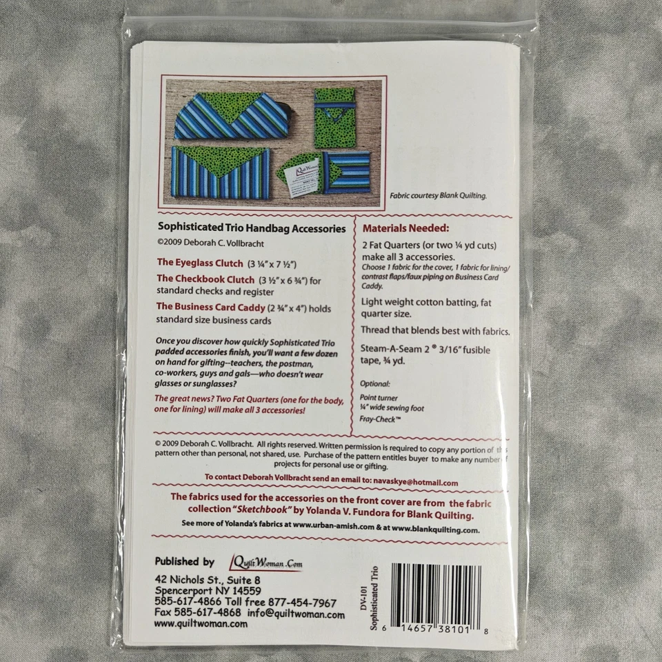 👜 Bolsa Trio Sofisticada Acessórios Padrão por Deborah Vollbrid 🌼 - Imagem 3 de 3