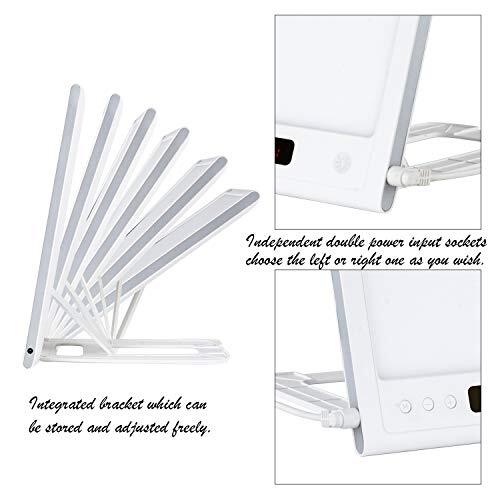 Light Therapy Alarm Clock Wake up Lamp 12000lux Full Spectrum UVFree