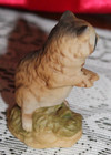 vtg  MCM Ceramic Racoon figurine - standing - mini - 2  3/4 inches tall  #8866 — photo 4