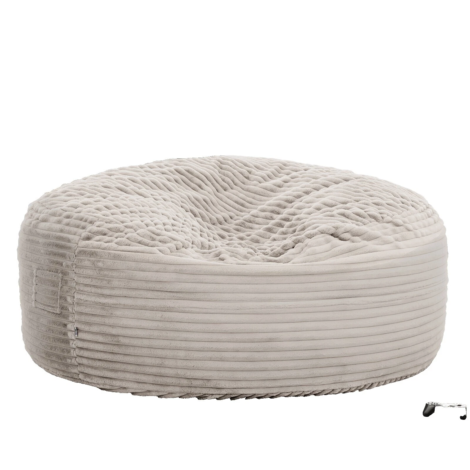 Bolsas de frijol contemporánea marrón y muebles inflables