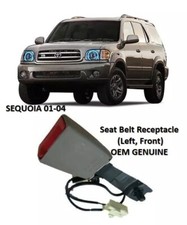 01-04 Sequoia Left Front Seat Belt Buckle Oak Genuine Toyota 01-04 Sequoia Left Front Seat Belt Buckle Oak Genuine Toyota