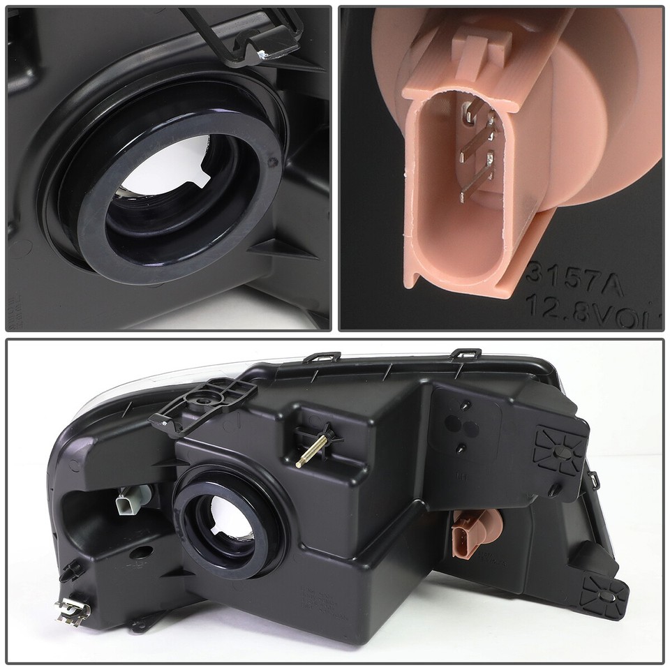 ANZO 111541 ANZO 2004-2008 Ford F-150 Projector Headlights W/ Light Bar Black Ho - Foto 9