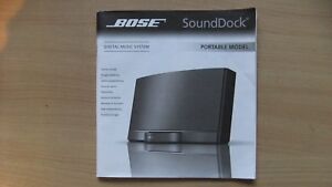 Bose SoundDock Portable Owner's Guide, Instruction Book, Manual - Clean