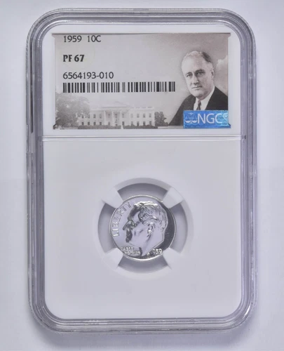 1959 PF67 Roosevelt Silver Dime NGC PR Proof Special Label