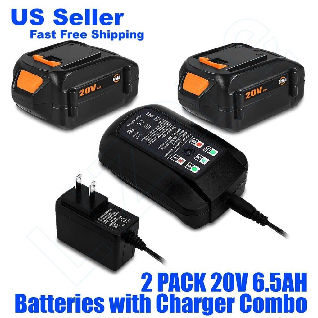 Worx 20v Battery Charger For Worx Weed Eater Hart 20v Battery