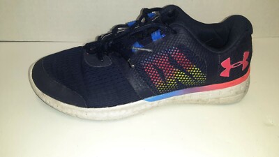 pink and blue under armour shoes