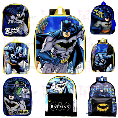 KINDER FIGUR LIZENZ RUCKSÄCKE RUCKSACK TASCHE SCHULTASCHE RUCKSACK BATMAN DC