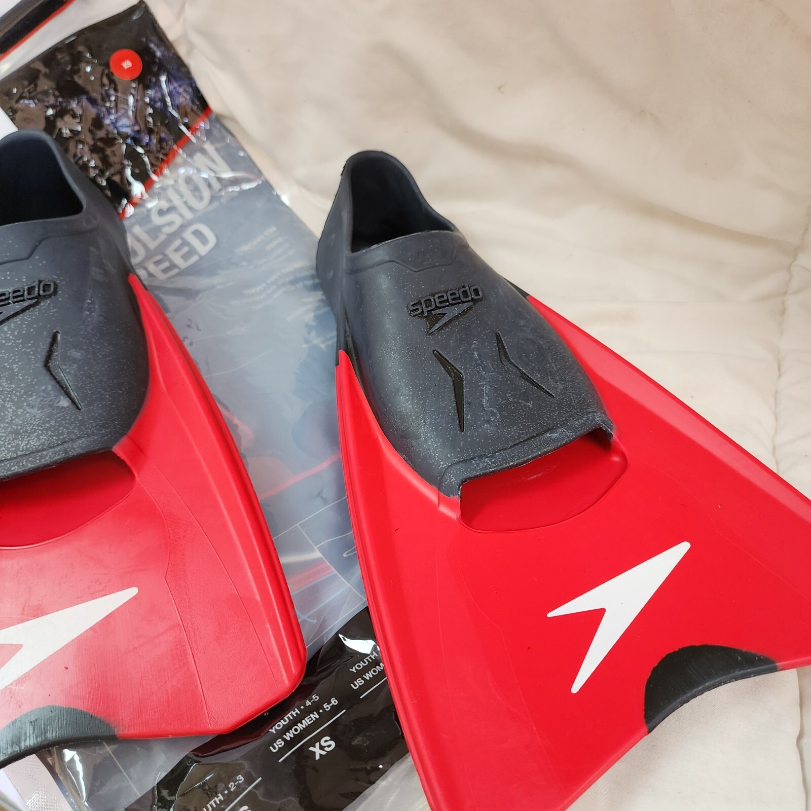 Speedo UnisexAdult Swim Training Fin Switchblade, Red/Black, XS eBay