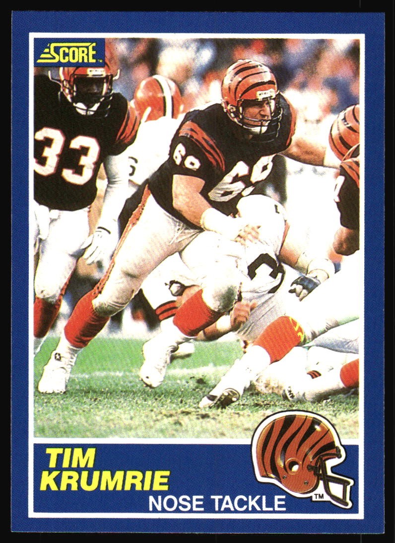1989 Score Tim Krumrie #69 Cincinnati Bengals