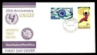 Mayfairstamps New Zealand FDC 1971 dual Antarctic Treaty UNICEF 25th anniversary