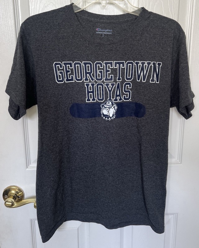 Champion Dri-Fit Georgetown Hoyas SMALL Short Sleeve T-Shirt gray​