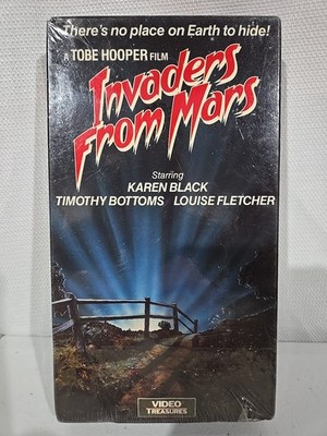Invaders From Mars 1986 Video Treasures VHS Tape Tobe Hooper Sealed MISP New