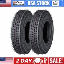 2Pack 4.80-8 Heavy-Duty Radial Trailer Tire 6PR Load Range C 8-Inch All-Season