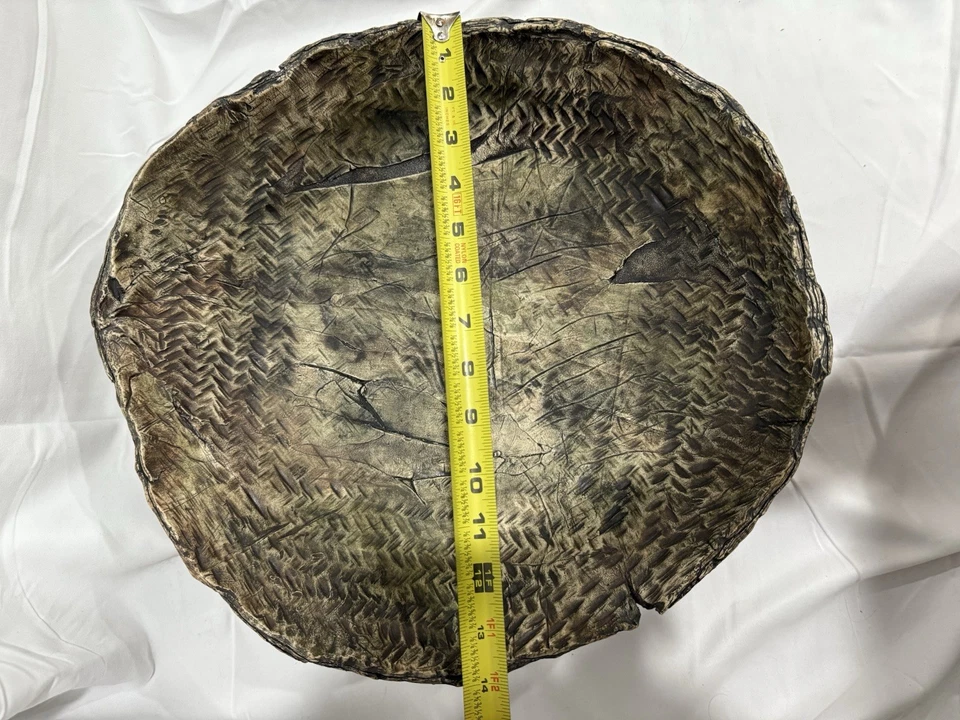 Cuenco decorativo texturizado rústico vintage - aspecto de patrón tejido artesanal Foto 4 de 4