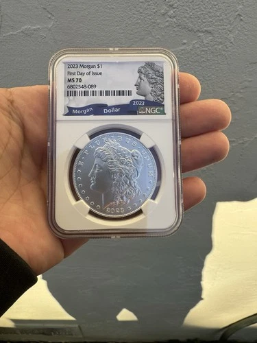 2023 Morgan Silver Dollar FIRST DAY OF ISSUE Ms70!!