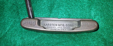 Vntg Ping Cushin bronze RH putter Karsten Mfg 35.5" steel shaft w/ original grip