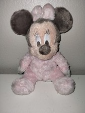 Minnie Mouse Disney Parks Baby Rattle Plush Disneyland Resort Pink Baby Infant