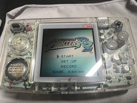 Neogeo Pocket Color NGPC Slim Crystal Clear Complete In Box CIB US Seller