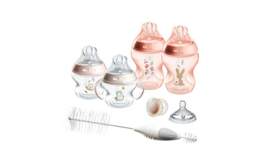 Set Biberones Tommee Tippee 8 Piezas BPA Free Rosa